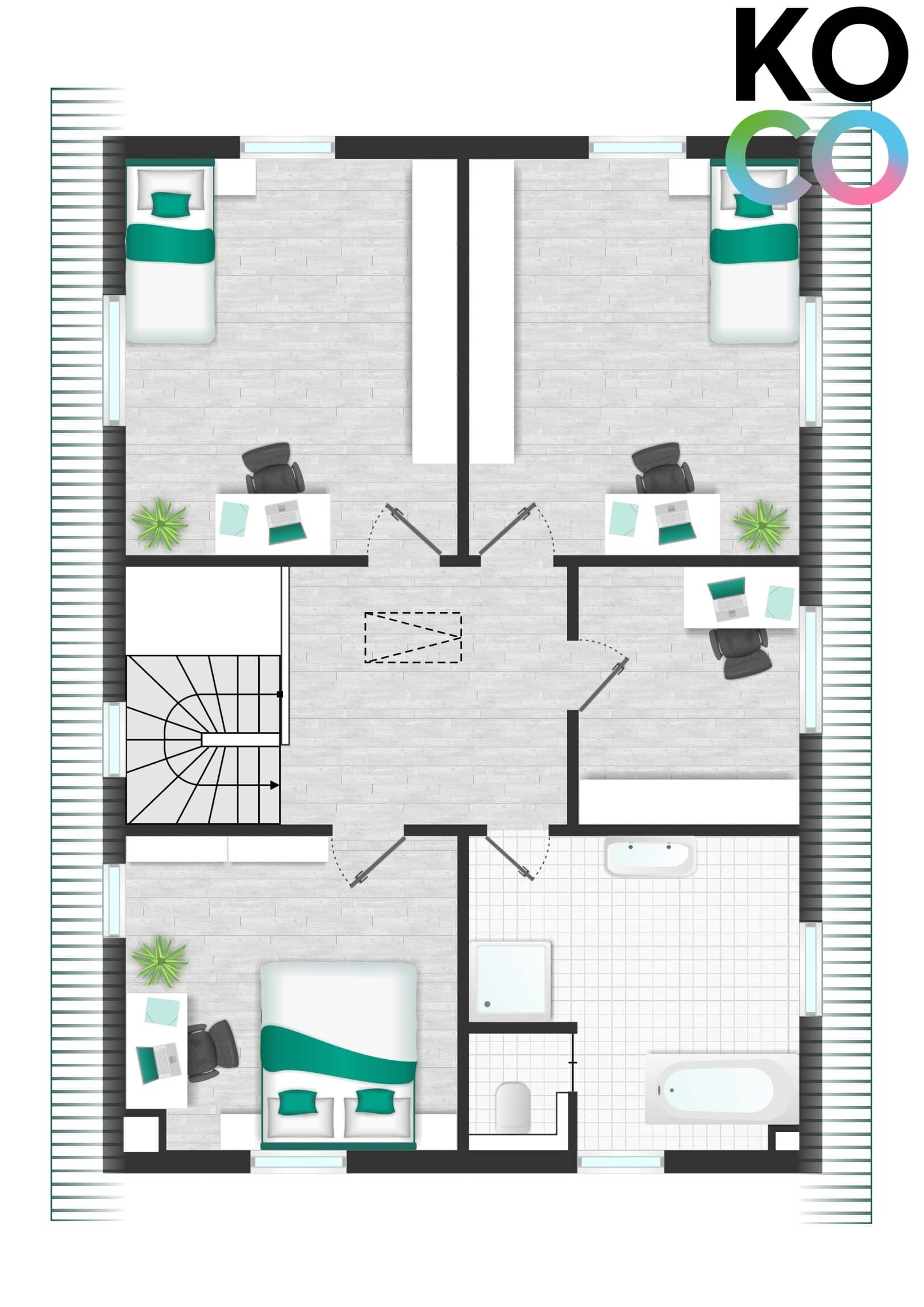 Grundriss Obergeschoss