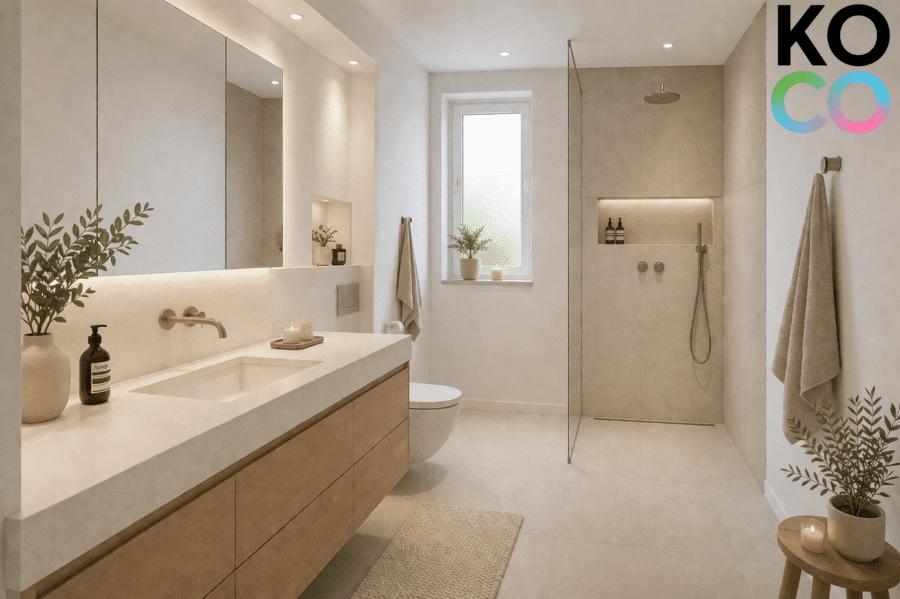 Badezimmer - Wohnbeispiel - Visualisierung