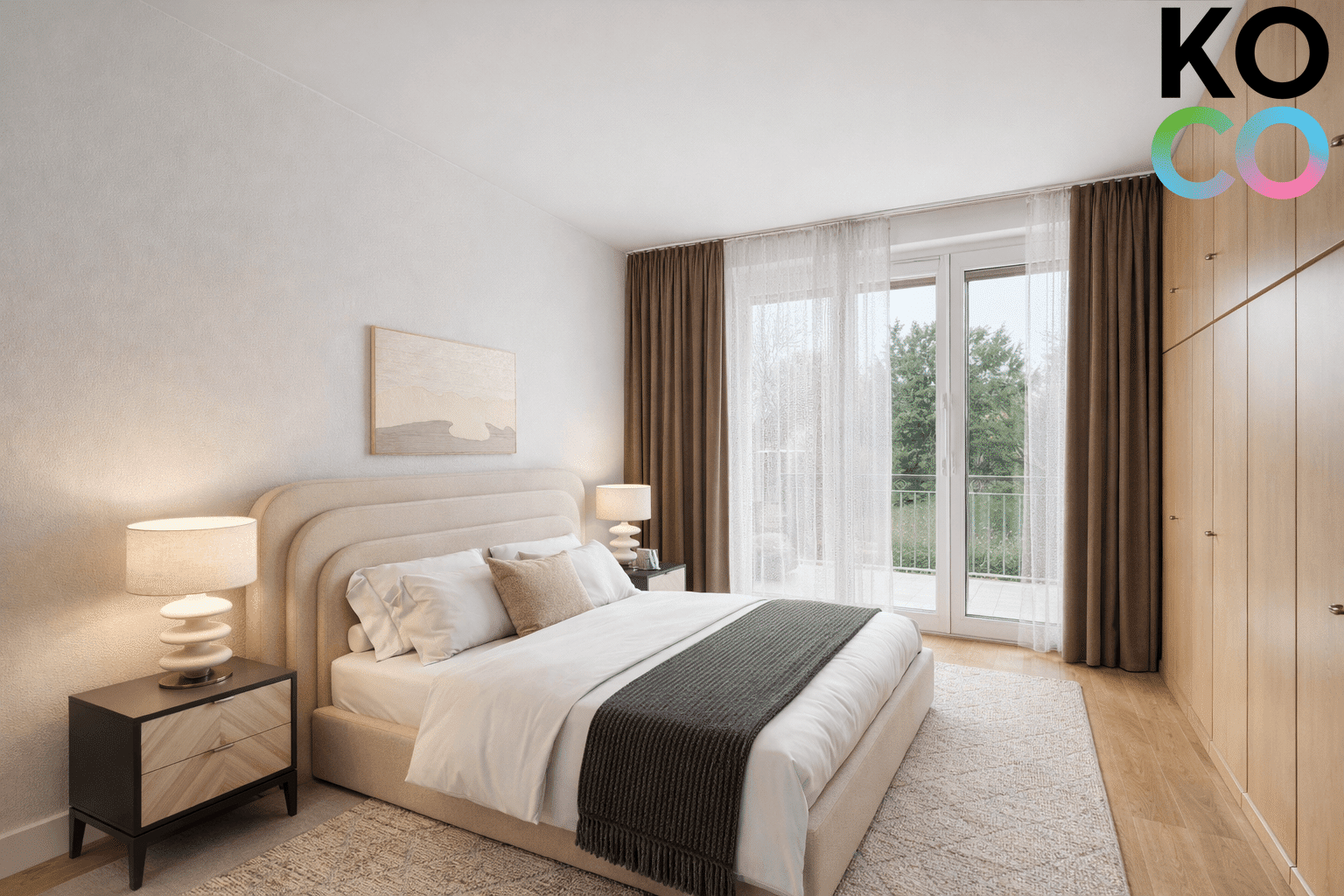 Schlafzimmer visualisiert