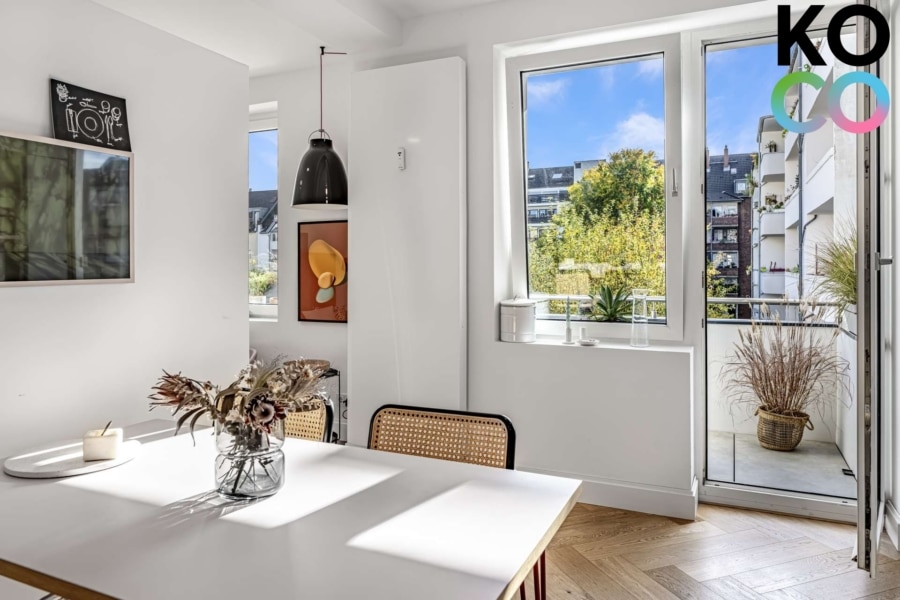 Essbereich - Exklusives Zuhause in zentraler Lage: 3-Zimmer-Wohnung mit Balkon