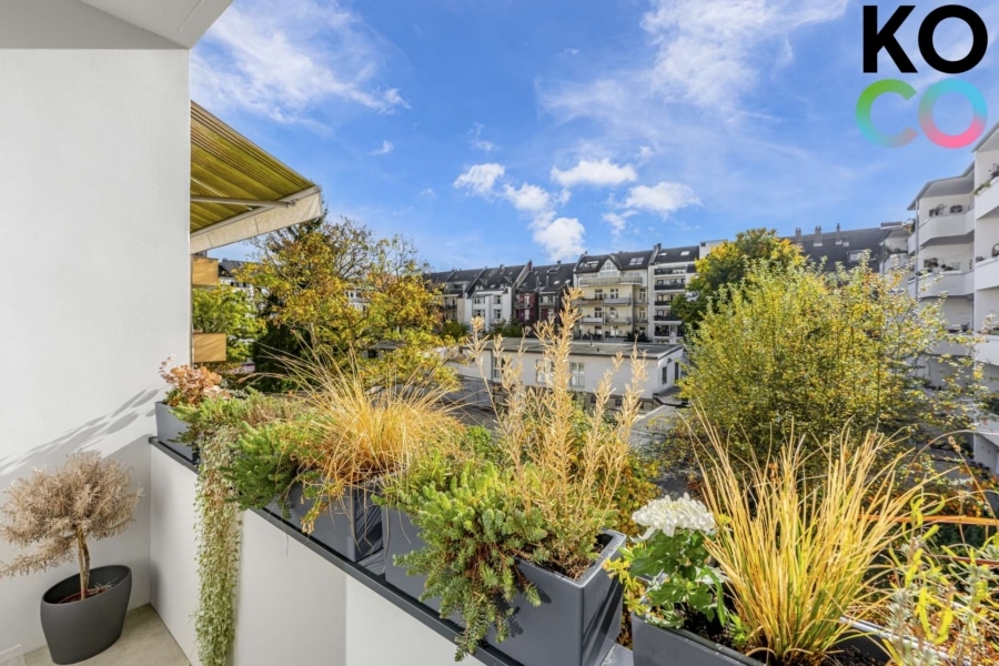 Aussicht - Exklusives Zuhause in zentraler Lage: 3-Zimmer-Wohnung mit Balkon