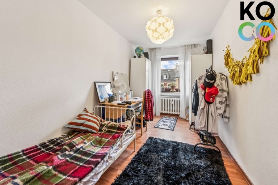 Schlafzimmer 2 - Helle und gepflegte 3-Zimmer-Wohnung – ideal für Paare oder Anleger