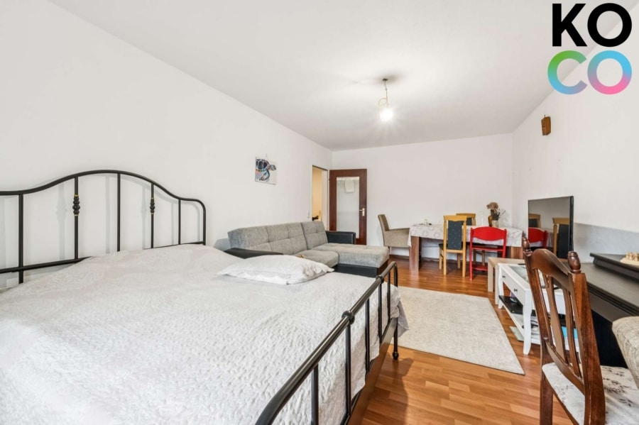 Wohnzimmer - Helle und gepflegte 3-Zimmer-Wohnung – ideal für Paare oder Anleger