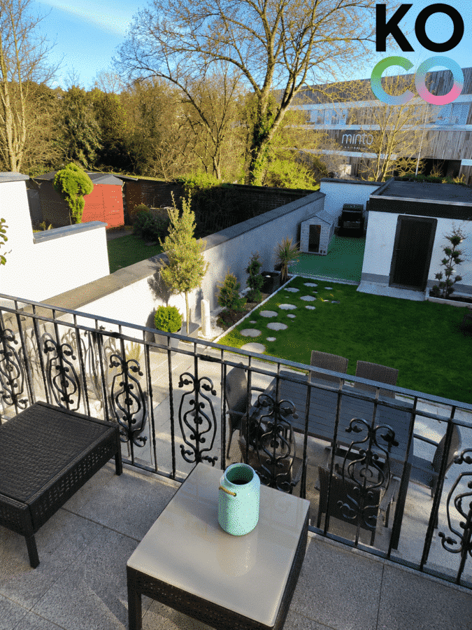 Terrasse - Repräsentative 130 m² Altbauwohnung mit 100 m² Garten und Sonnenterrassen am Minto