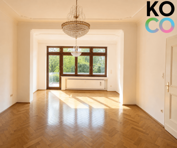 Repräsentative 130 m² Altbauwohnung mit 100 m² Garten und Sonnenterrassen am Minto, 41061 Mönchengladbach (Nord), Hochparterre