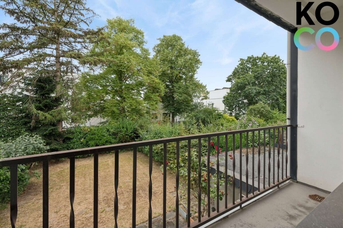 Ausblick vom Balkon