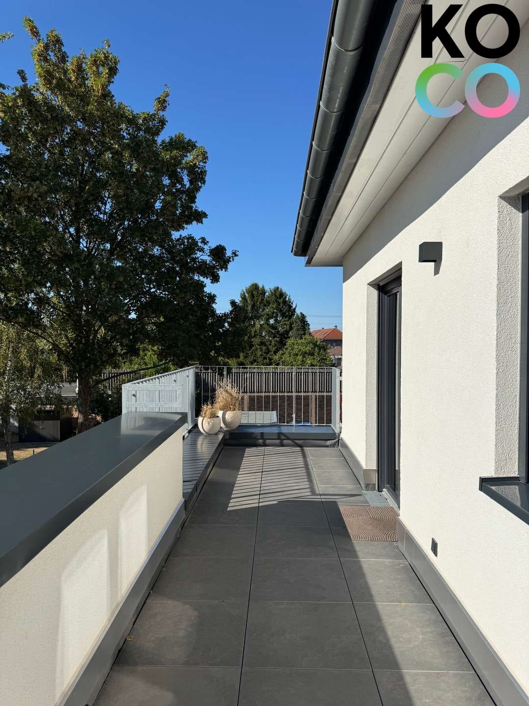 Terrasse mit Zugang Schlafzimmer