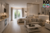 Appartement - Einrichtungsbeispiel- Visualisierung