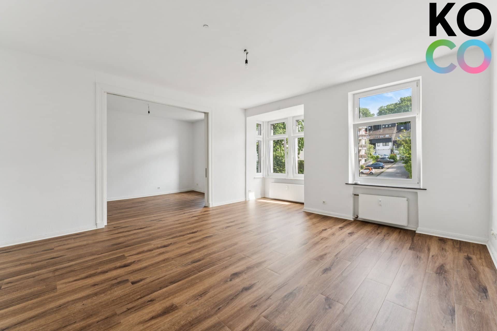 Wohnzimmer und Esszimmer