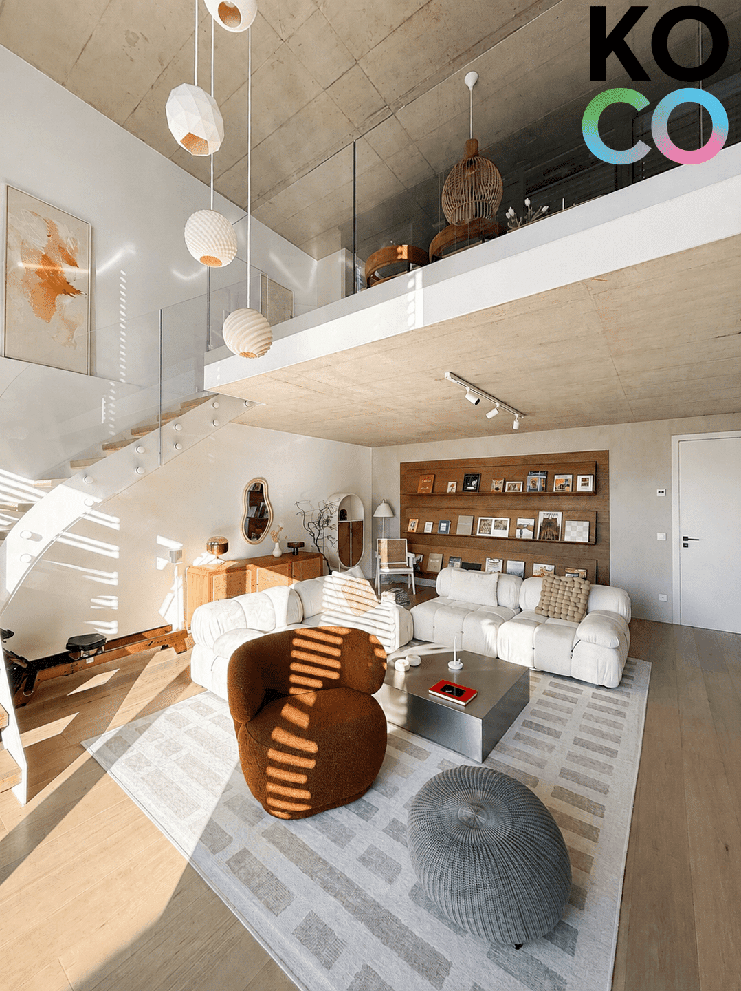 Wohnzimmer eingerichtet