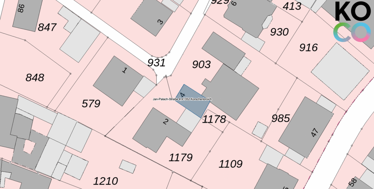 Lageplan_ Jan Pallachstr.4, Korschenbroich