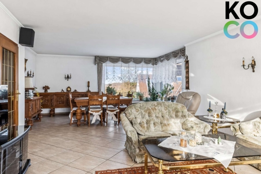 Wohn-/Essbereich Ansicht 1 - Freistehend, mit toller Aussicht! Sackgassenlage. Ideal für Familien.