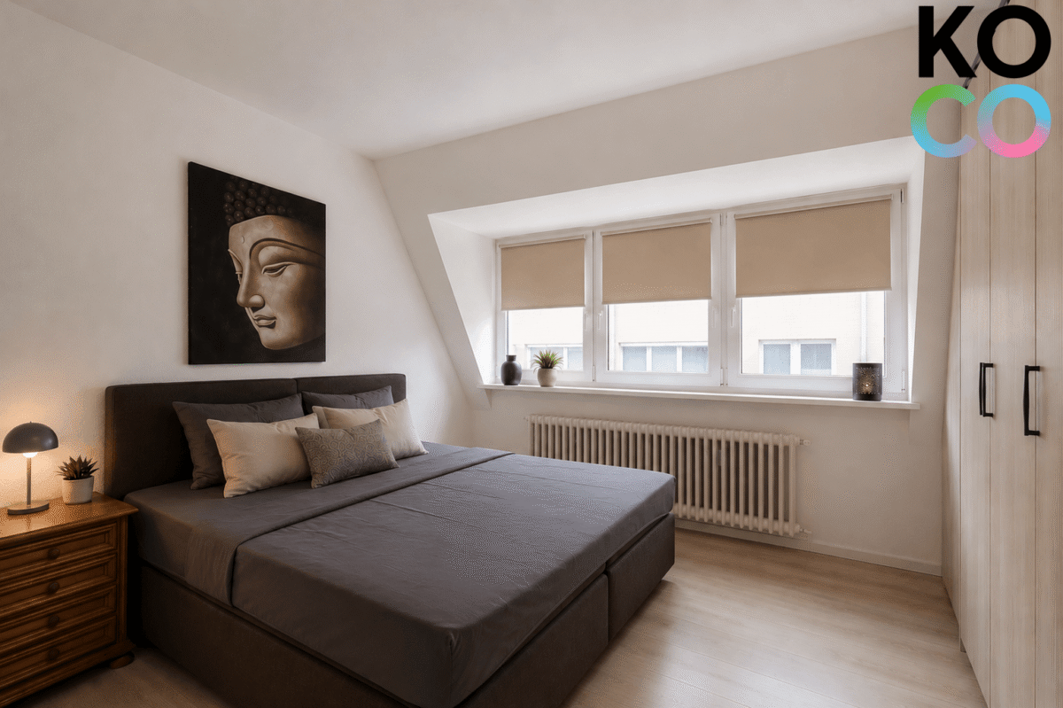 Schlafzimmer (KI-unterstützte Darstellung)