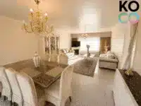 Ansicht Wohnzimmer mit Essbereich