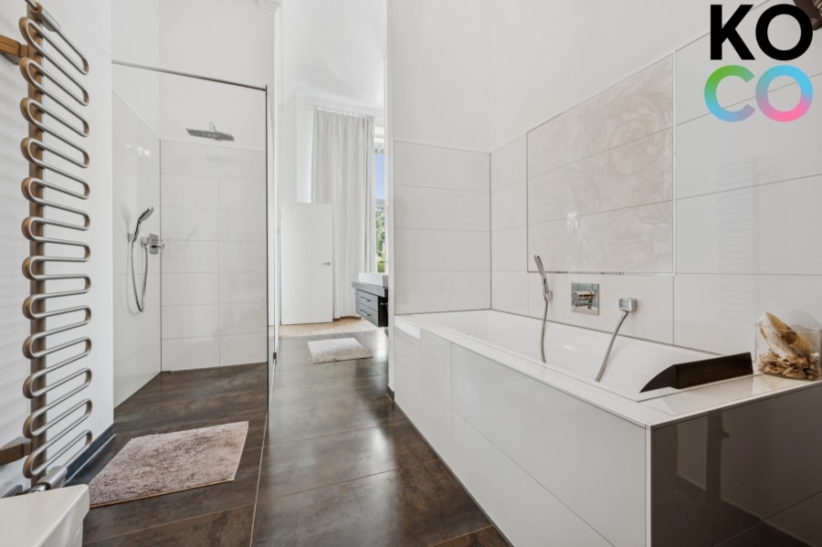 En-suite-Bad - Exklusives Loft 4,20 m Decken! 100qm Terrasse & Blick ins Grüne!