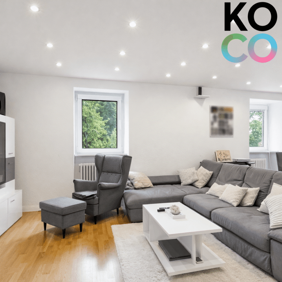 Wohnzimmer - Modern wohnen mit Landhausflair – 3-Zimmer-Dachgeschosswohnung zum Wohlfühlen