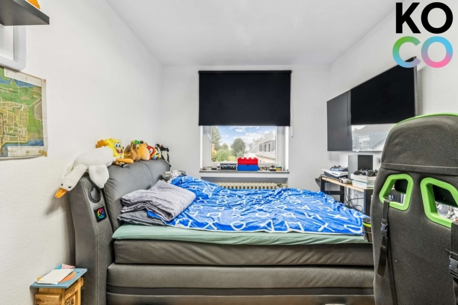 Schlafzimmer - Charmante 3-Zimmer-Wohnung mit durchdachtem Grundriss in ruhiger Lage von Düsseldorf-Urdenbach